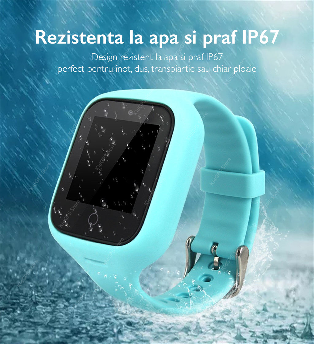 Ceas smartwatch copii TechONE S66A, Roz Ceas smartwatch copii TechONE S66A, Roz